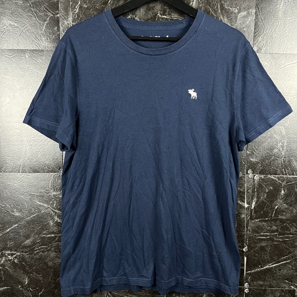 Abercrombie&Fitch Men's Navy Moose Shirt Medium